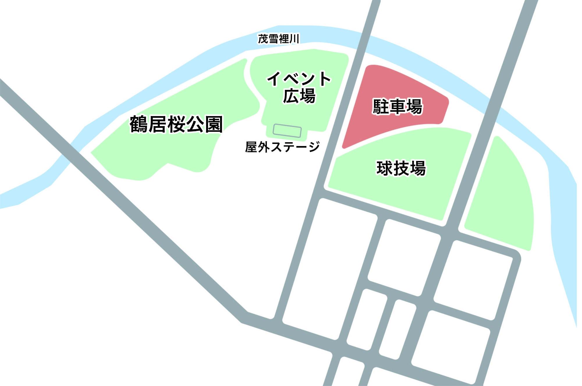 鶴居桜公園周辺地図